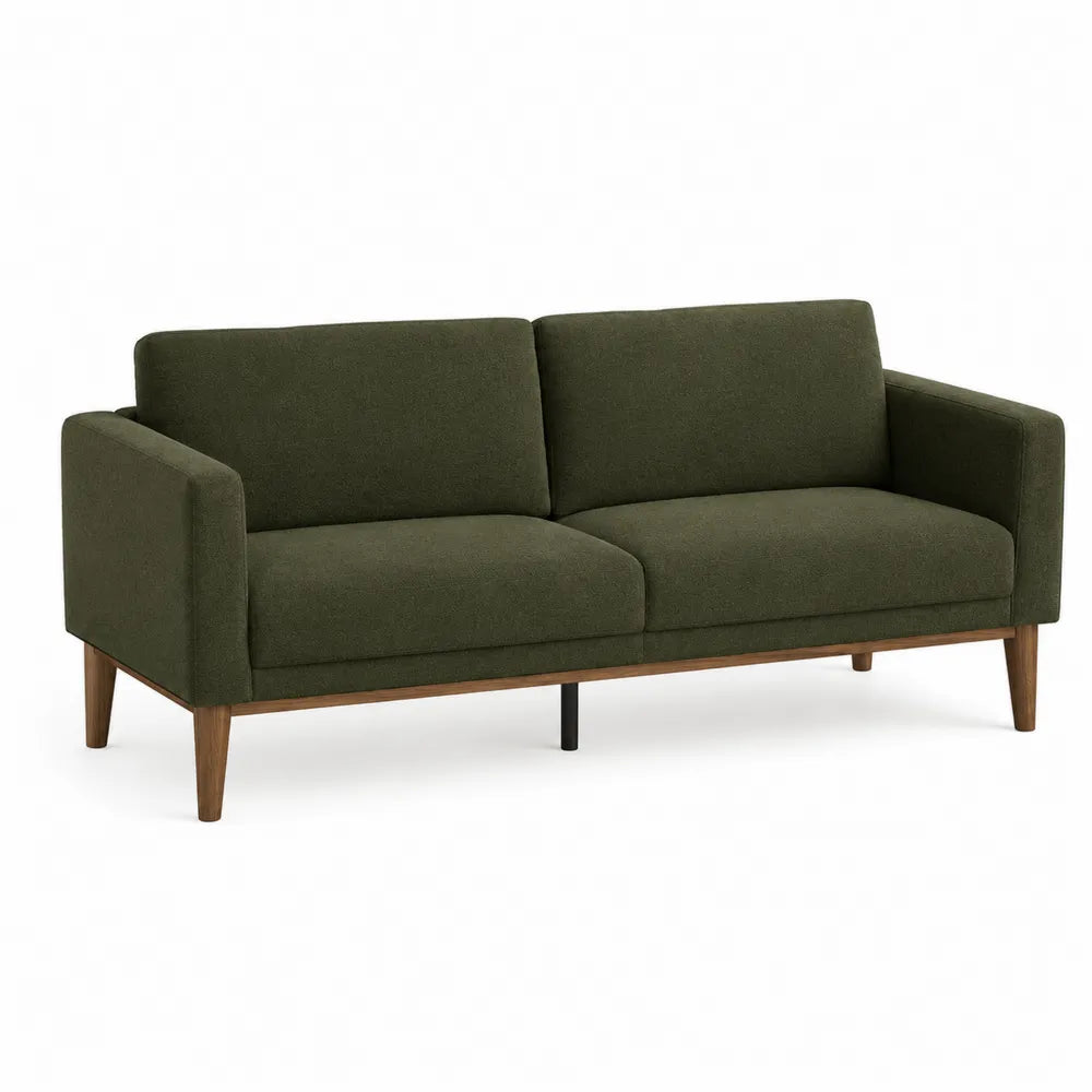 Zielona sofa trzyosobowa 210 cm