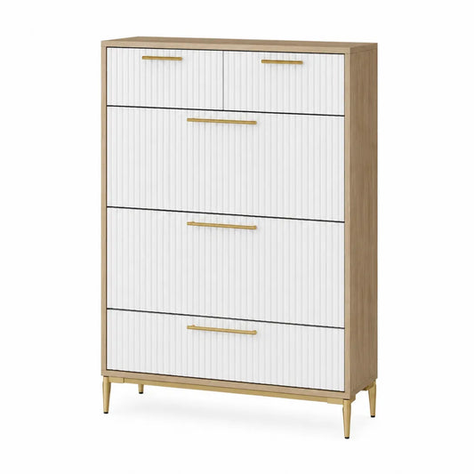 Komoda MDF z Metalowymi Uchwyty
