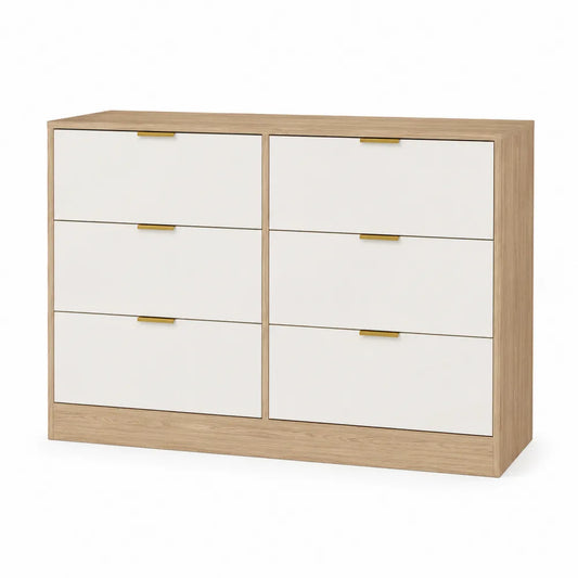 Komoda z 6 szufladami z płyty wiórowej i MDF 120cm