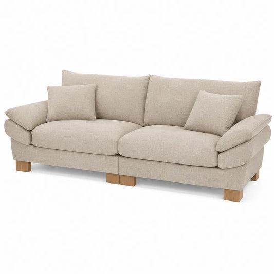 Sofa trzyosobowa z tkaniny poliestrowej 200x90x85 cm